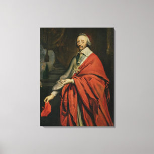Portret van Kardinaal de Richelieu Canvas Afdruk