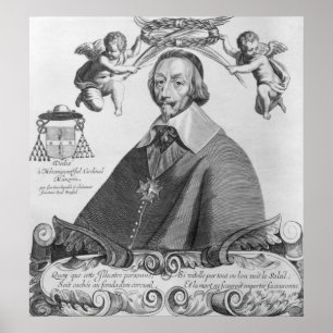 Portret van Kardinaal de Richelieu Poster