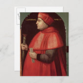 Portret van kardinaal Thomas Wolsey Briefkaart (Voorkant / Achterkant)