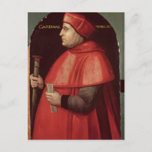 Portret van kardinaal Thomas Wolsey Briefkaart (Voorkant)