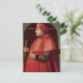 Portret van kardinaal Thomas Wolsey Briefkaart (Staand voorkant)