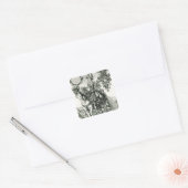 Portret van Karel I als prins Vierkante Sticker (Envelop)