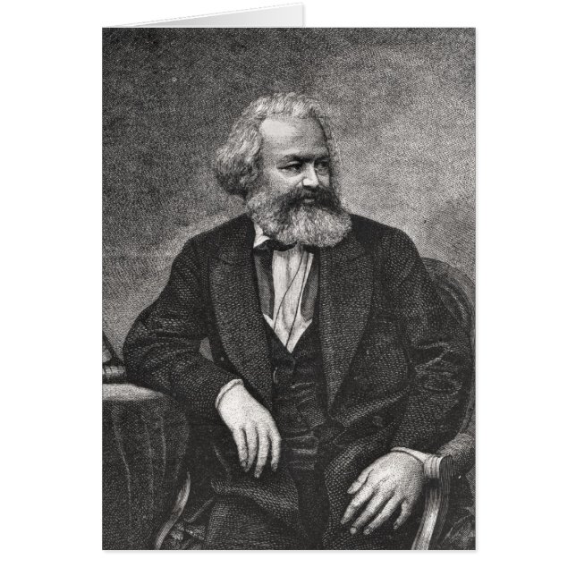 Portret van Karl Marx 1857 (Voorkant)
