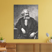 Portret van Karl Marx 1857 Canvas Afdruk (Insitu (Woonkamer))