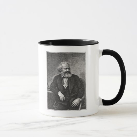 Portret van Karl Marx 1857 Mok (Rechts)