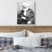 Portret van Karl Marx Canvas Afdruk (Insitu (Slaapkamer))