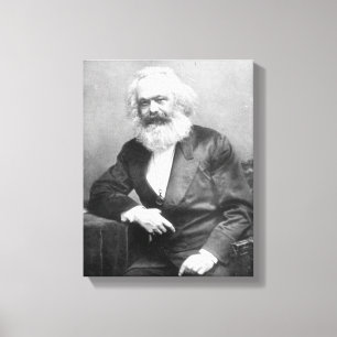 Portret van Karl Marx Canvas Afdruk