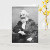 Portret van Karl Marx Kaart (Gele Bloem)