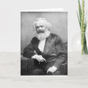 Portret van Karl Marx Kaart