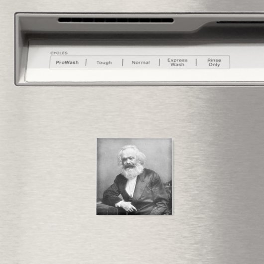 Portret van Karl Marx Magneet (Insitu (Vaatwasser))