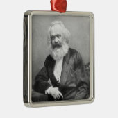 Portret van Karl Marx Metalen Ornament (Rechts)