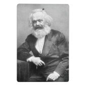 Portret van Karl Marx Mini Klembord (Achterkant)
