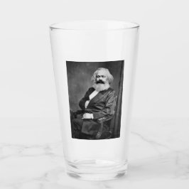 Portret van Karl Marx (oprichter van het marxisme) Glas