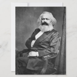 Portret van Karl Marx (oprichter van het marxisme) Kaart