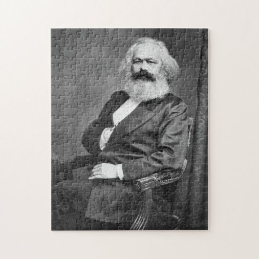Portret van Karl Marx (oprichter van het marxisme) Legpuzzel (Verticaal)