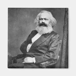 Portret van Karl Marx (oprichter van het marxisme) Magneet