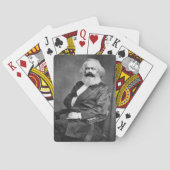 Portret van Karl Marx (oprichter van het marxisme) Pokerkaarten (Achterkant)
