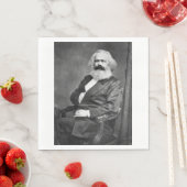 Portret van Karl Marx (oprichter van het marxisme) Servet (Insitu)