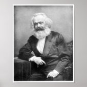 Portret van Karl Marx Poster (Voorkant)