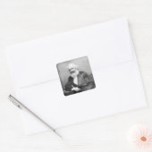 Portret van Karl Marx Vierkante Sticker (Envelop)