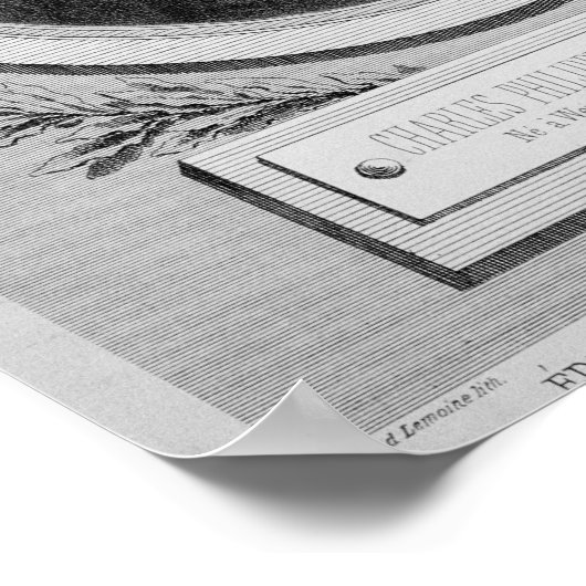 Portret van Karl Philipp Emmanuel Bach Poster (Hoek)