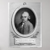 Portret van Karl Philipp Emmanuel Bach Poster (Voorkant)