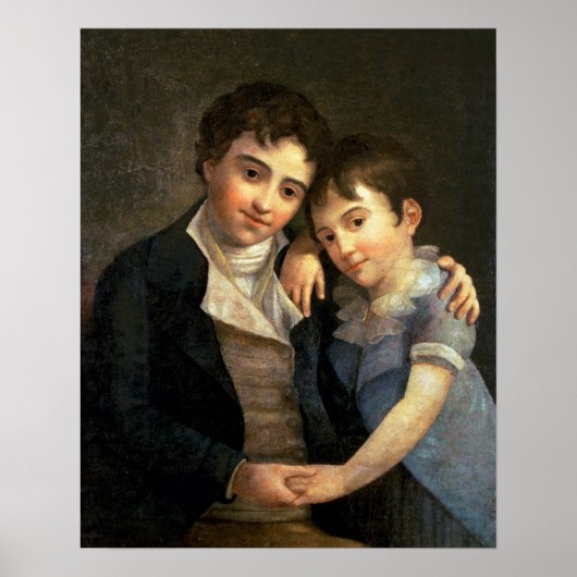 Portret van Karl Thomas en Franz Xaver Poster (Voorkant)