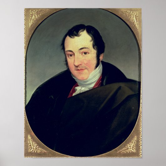 Portret van Karl Thomas Mozart Poster (Voorkant)