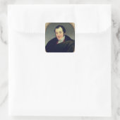 Portret van Karl Thomas Mozart Vierkante Sticker (Tas)