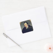 Portret van Karl Thomas Mozart Vierkante Sticker (Envelop)