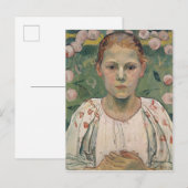 Portret van Kathe von Bach | in de Tuin Briefkaart (Voorkant / Achterkant)