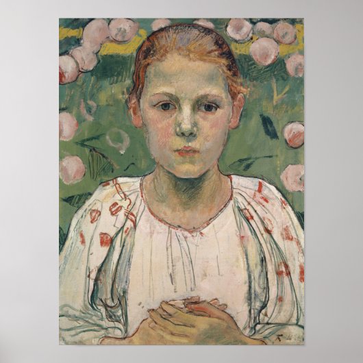 Portret van Kathe von Bach | In de tuin Poster (Voorkant)