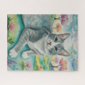 Portret van katpuzzel legpuzzel (Horizontaal)