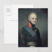 Portret van keizer Alexander I, 1804 Briefkaart (Voorkant / Achterkant)