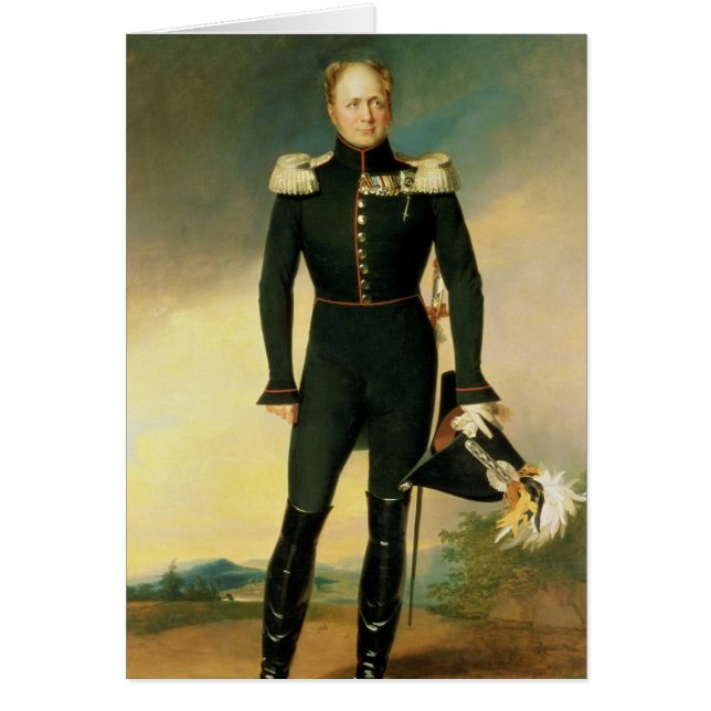 Portret van keizer Alexander I 1825 (Voorkant)