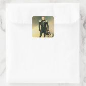 Portret van keizer Alexander I 1825 Vierkante Sticker (Tas)