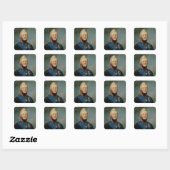 Portret van keizer Alexander I Vierkante Sticker (Vel)