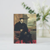 Portret van keizer Charles V 1548 Briefkaart (Staand voorkant)