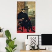 Portret van keizer Charles V 1548 Poster (Thuiskantoor)