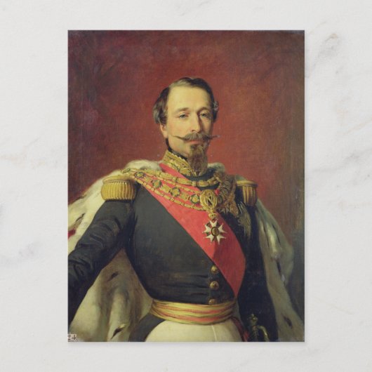 Portret van keizer Louis Napoleon III Briefkaart (Voorkant)