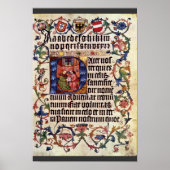 Portret van keizer Maximilian I en zijn leraar B Poster (Voorkant)