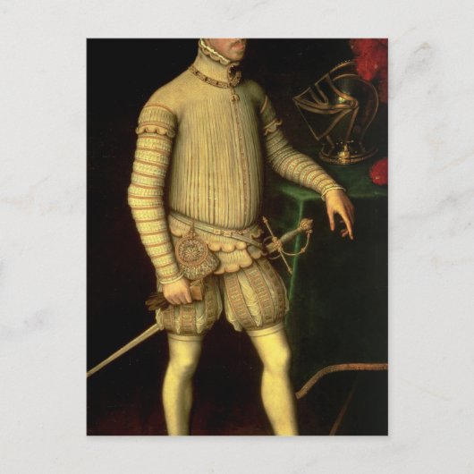 Portret van keizer Maximilian II 1557 Briefkaart (Voorkant)