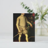 Portret van keizer Maximilian II 1557 Briefkaart (Staand voorkant)