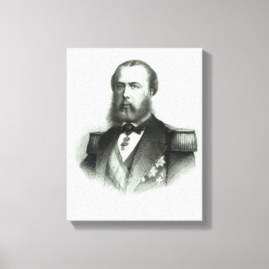 Portret van keizer Maximilian van Mexico, 1864 Canvas Afdruk (Voorkant)