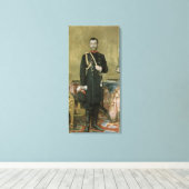 Portret van keizer Nicholas II 1895 Canvas Afdruk (Insitu (Houten vloer))