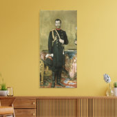 Portret van keizer Nicholas II 1895 Canvas Afdruk (Insitu (Woonkamer))