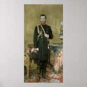 Portret van keizer Nicholas II 1895 Poster (Voorkant)