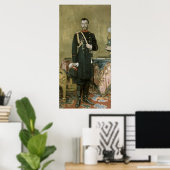 Portret van keizer Nicholas II 1895 Poster (Thuiskantoor)