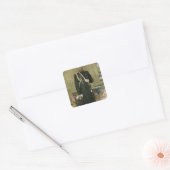 Portret van keizer Nicholas II 1895 Vierkante Sticker (Envelop)