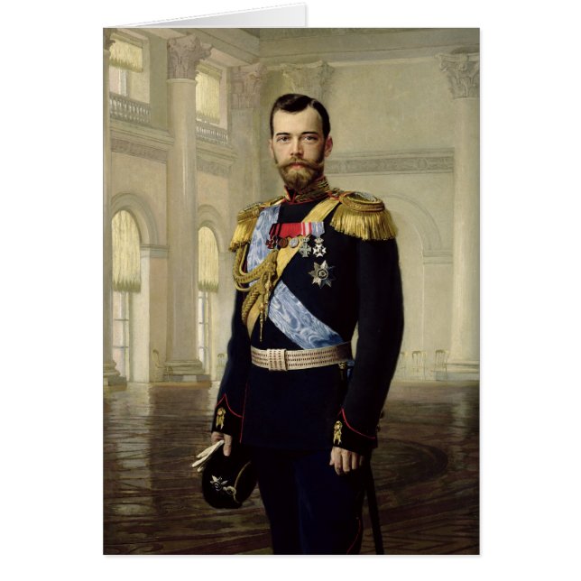 Portret van keizer Nicholas II, 1900 (Voorkant)